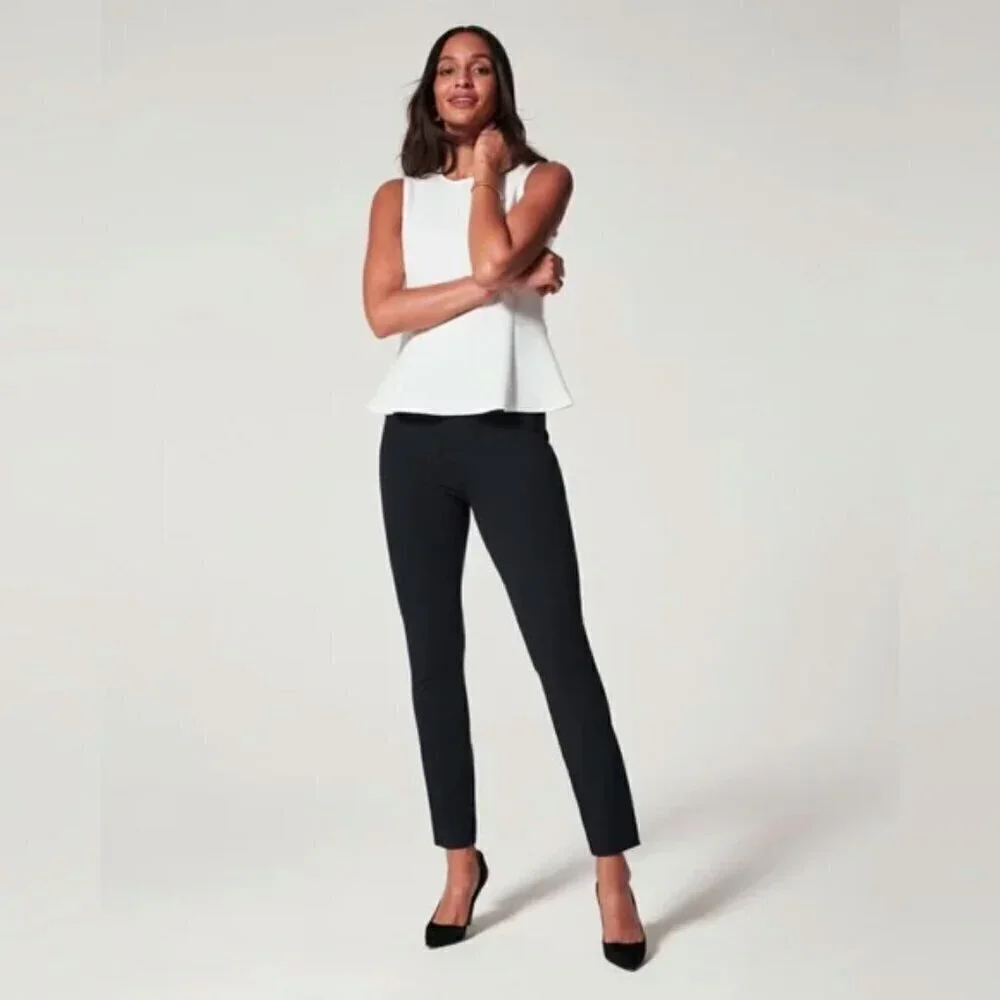 SPANX The Perfect Black Pant Ankle Backseam Skinny Black Small - Picture 1 of 12